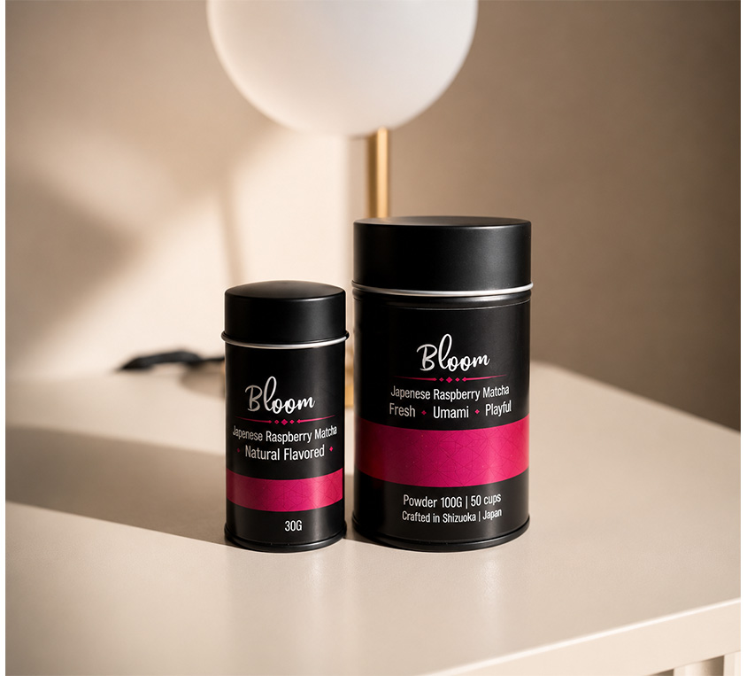 Raspberry Japan Matcha Leo Tea – japońska matcha z naturalnym aromatem malin w metalowej puszce
